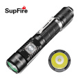 Supfire suministro de fábrica de aleación de aluminio de alta calidad, impermeable, recargable, táctica, antorcha LED, linterna de larga distancia